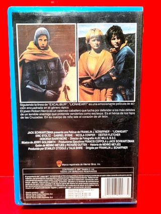 VHS LIONHEART (Corazón de León) 1987