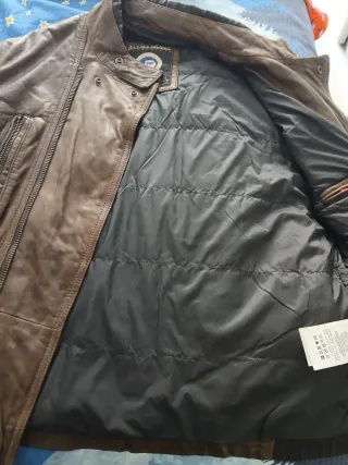 Cazadora Cuero Marrón Napapijri