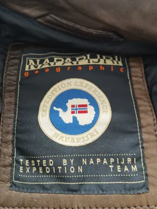 Cazadora Cuero Marrón Napapijri