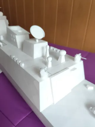 Maqueta Barco Guerra 3D 1.20m. super grande