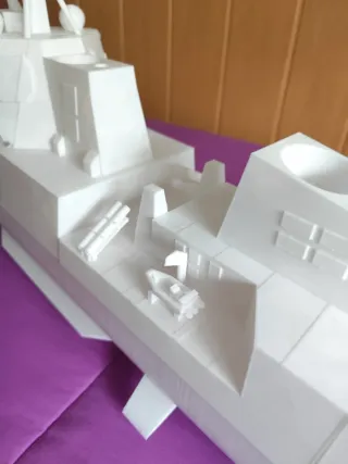 Maqueta Barco Guerra 3D 1.20m. super grande