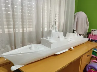 Maqueta Barco Guerra 3D 1.20m. super grande