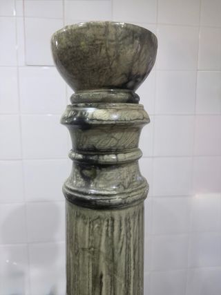 Mesa de entrada de alabastro verde