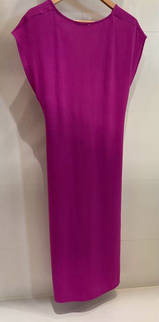 Vestido Zara Midi Rosa
