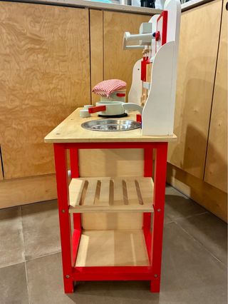 Cocina de madera para niños + set ollas ikea