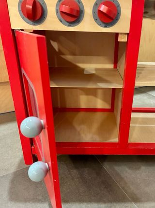 Cocina de madera para niños + set ollas ikea