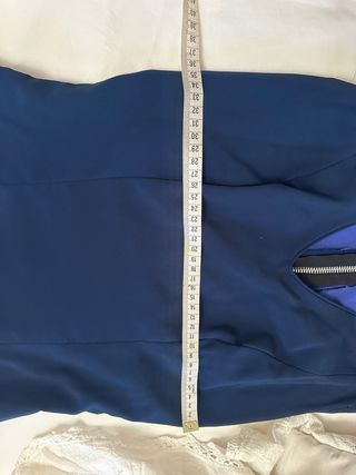 Traje Flamenca Azul y Naranja Talla S