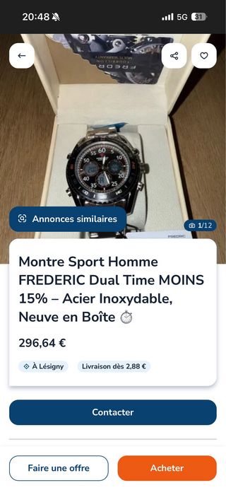 Reloj Fredric Tourbillon Negro y Dorado