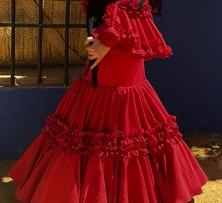 Vestido de flamenca rojo