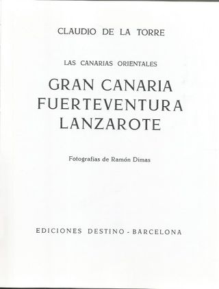 LAS CANARIAS ORIENTALES GRAN CANARIA-FUERTEVENTURA
