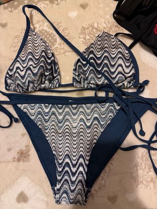 Bikini donna HE.M fantasia zig-zag Taglia 42 ita
