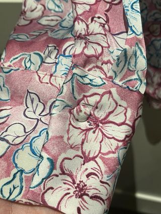 Blusa Zara Raso Estampada Flores