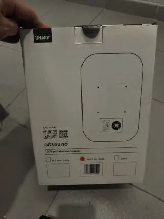 2x Altavoces ArtSound UNI40T 100V Blancos