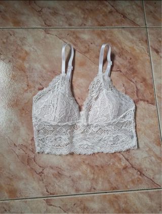Top encaje blanco
