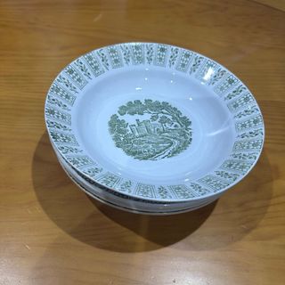 5 Platos La Cartuja Diseño Castillo Verde