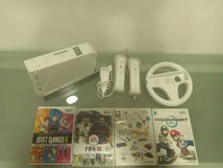 Nintendo Wii Blanca con Juegos y Accesorios
