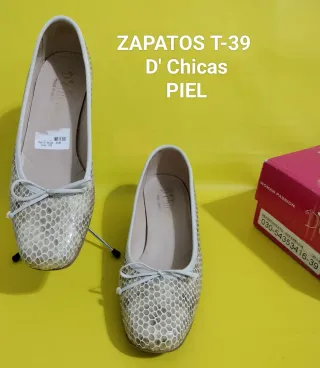 Zapatos D' Chicas Piel Talla 39