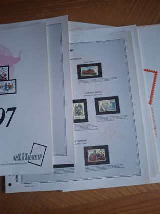 Hojas con sellosÁlbum ESPECIAL EFILCAR España 2001