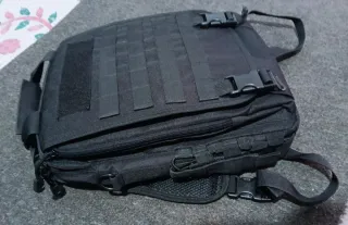 Mochila Táctica Mil Tec Porta Documentos Negra