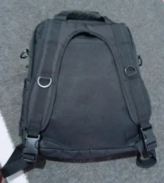 Mochila Táctica Mil Tec Porta Documentos Negra