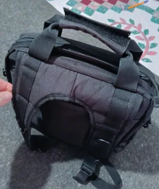 Mochila Táctica Mil Tec Porta Documentos Negra