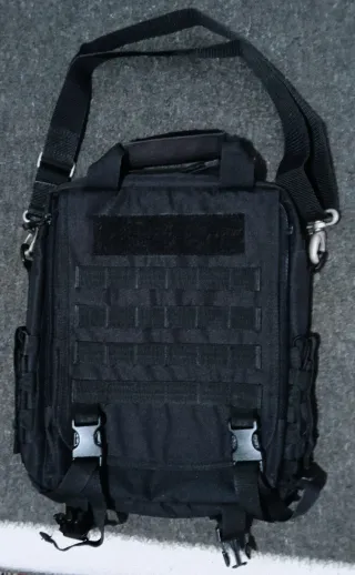 Mochila Táctica Mil Tec Porta Documentos Negra