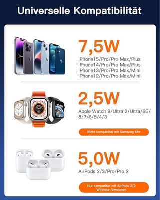 NUEVO Cargador 3en1 Pieghevole iPhone Watch Airpods