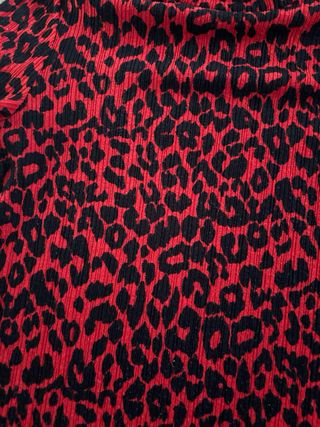 Vestido Zara leopardo rojo