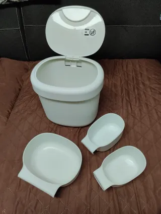 Juego cestos almacenaje y cambiador con funda