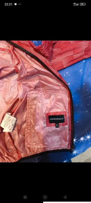 Giacca a vento Emporio Armani bambino 8 anni