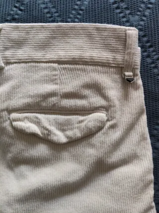 Pantalones Pana Beige Hombre Talla 42