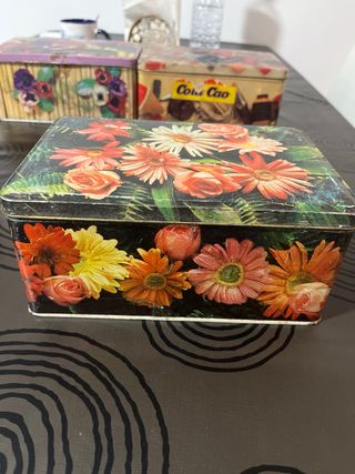 Lote 4 Cajas Metálicas Vintage Cola Cao