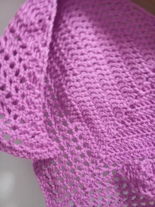 Toquilla de lana tejida a mano