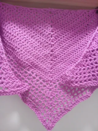 Toquilla de lana tejida a mano