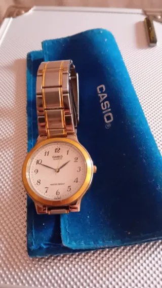 Reloj Casio Dorado y Plateado