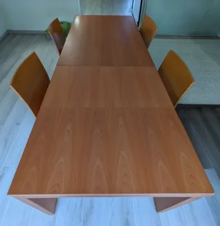 Mesa comedor extensible Azcue + 4 sillas