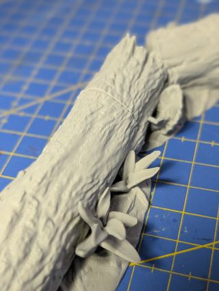 Escenografía: gran árbol caído para miniaturas XXL