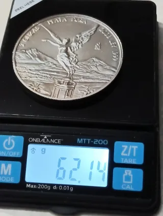 Libertad México 2008 2 Onzas Plata Pura