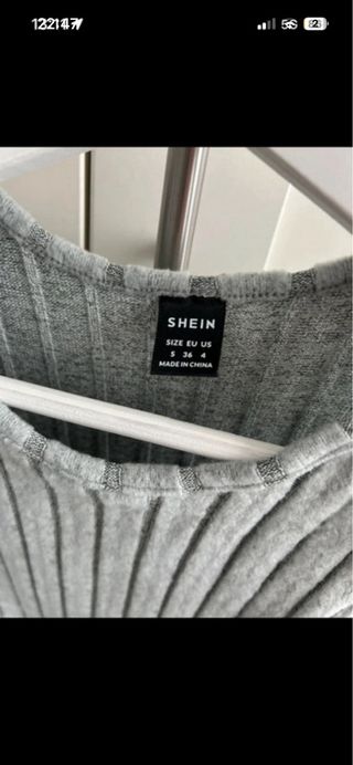 Vestido gris Shein