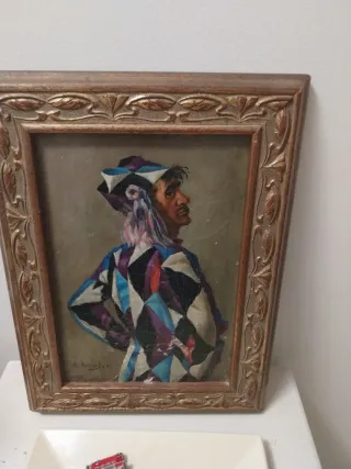 Cuadro de payaso A. Amadeo