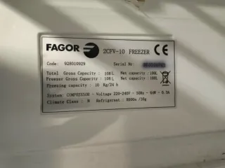 Congelador Vertical Fagor Clase A