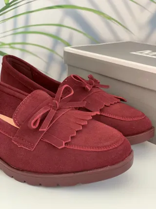 Mocasines terciopelo. Número 39