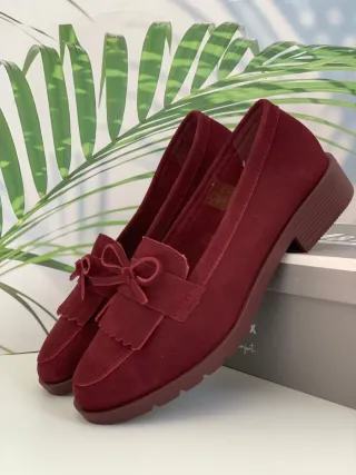 Mocasines terciopelo. Número 39