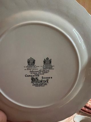 Vajilla Inglesa Vintage Johnson Brothers 101 Pieza