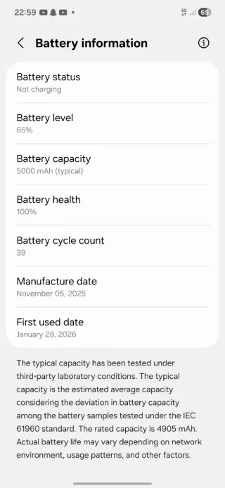 Samsung Galaxy A56 5G Negro