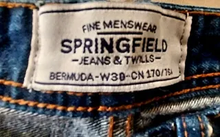 Pantalones Vaqueros Cortos Hombre Springfield