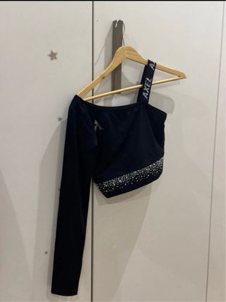 Top asimétrico negro Axel Talla M