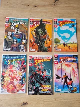 Lote Superman Renacimiento grapa ECC DC Tomasi
