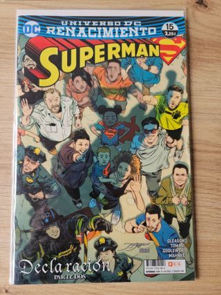 Lote Superman Renacimiento grapa ECC DC Tomasi