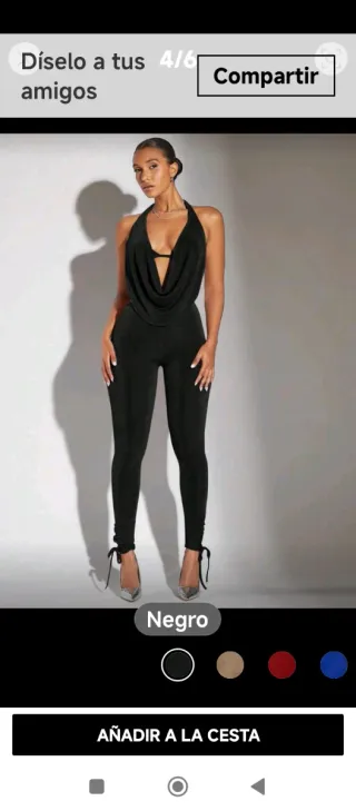 Conjunto Top Halter y Leggings Negro